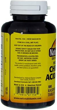 Nature's Blend Acidophilus Chewable Raspberry Flavor - 100 Tablets Pack of 4