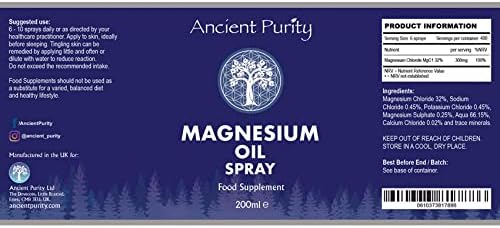 MAGNESIUM OIL spray 200ml healthy heartrelaxation joint health  by APHEALTH