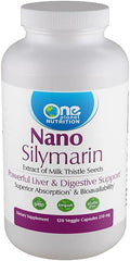 One Planet Nutrition Nano Particle Size Silymarin Capsules 250 mg (120 Count) - Nano Particle Size Milk Thistle Extract for Superior Absorption - Supports Detoxification - Non GMO Vegan Gluten Free
