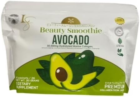 Luxe Beauty Avocado Beauty Smoothie Collagen Drink Mix 10 sachets