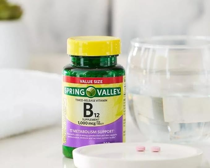 Spring Valley Extended Release Vitamin B12 1000 mcg 300 Tablets