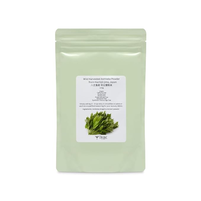 Tribe Skincare Wild Harvested Ashitaba Powder from Hachijō-jima Japan 100g