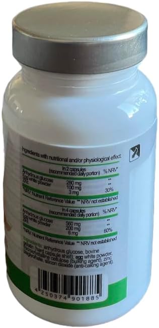 Tiens Zinc Supplement - 60 Zinc Vitamin Capsules for Healthy Hair Skin Nails Vision Fertility &amp Immune System - Essential Zinc Tablets with Natural Ingredients