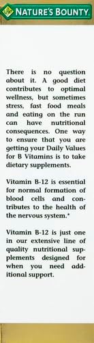 Nature's Bounty Vitamin B12 5000 mcg Sublingual LiquidCardiovascular Health &amp Cellular Energy Support2 Fl Oz(Pack of 3)