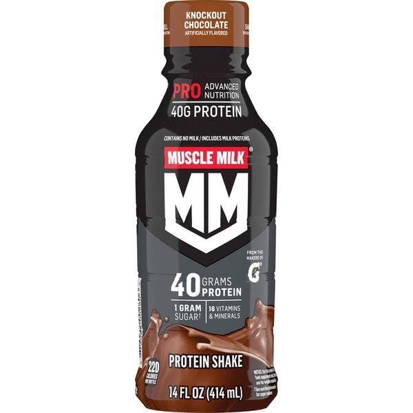 Muscle Milk Pro Advanced Nutrition Shake 14 Fl Oz 40 g Protein 8 Bottles (Variety Pack)