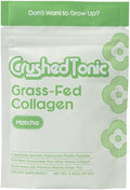 Crushed Tonic Bovine Collagen Powder Korean Beauty Drink with Hydrolyzed Collagen Peptides for Skin Hair &amp Nails | Gluten-Free Halal &amp Kosher (Matcha 30 Servings (150 g) Pouch)
