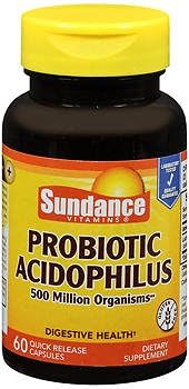 Sundance Probiotic Acidophilus 500 Million Active Cultures Pack of 3