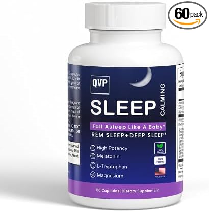 Sleep Formula 60 Capsules All Natural Ingredients Improves Your Sleep Quality in A Natural Way Deep and REM Sleep from