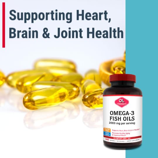 Olympian Labs Omega-3 Fish Oils 2000 mg 240 Softgels (1000 mg per Softgel)