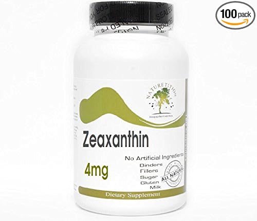 Zeaxanthin 4mg ~ 100 Capsules - No Additives ~ Naturetition Supplements