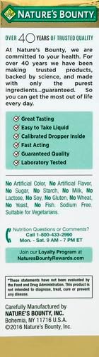 Nature's Bounty Vitamin B12 5000 mcg Sublingual LiquidCardiovascular Health &amp Cellular Energy Support2 Fl Oz(Pack of 3)