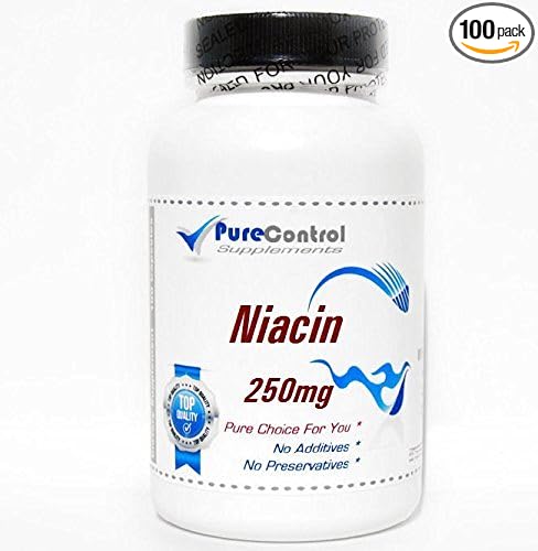 Niacin 250mg // 100 Capsules // Pure // by PureControl Supplements