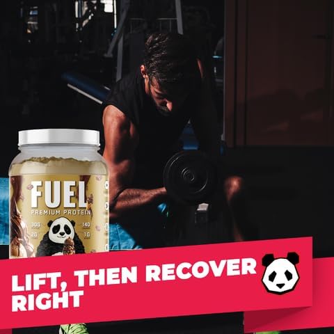Underground Bio Labs Panda Fuel Premium Protein WheyHydrolyzed CollagenCaseinProbiotics Enzymes Keto FriendlyTime Release 25 Servings (2.5 Pound Chocolate Ice Cream)