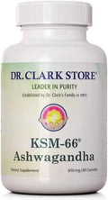 Dr Clark Store Ashwagandha Supplement – 650mg 60 Capsules Supports Everyday Wellbeing Energy &amp Mood Balance