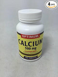 Optimum Calcium 500mg Tablets 100ct (4 Pack)