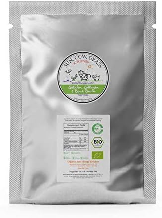Wild Alaskan Salmon Bone Broth Collagen Powder 2LB Pure Protein Non-Gelling Type - Unflavored No Taste