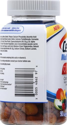 Centrum MultiGummies Gummy Multivitamin For Women 50 Plus With Vitamin D3 B6 And B12 Multivitamin/Multimineral Supplement - 90 Count