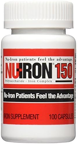 150 Capsule Supplements 100 Count by Nu-Iron