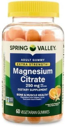 generiiic Extra Strength Magnesium Gummies for Bone and Muscle Health 250mg 60ct + vssl Sticker