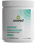 Unived Marine Magnesium Aquamin Magnesium Citrate 300mg from Sea Water Nerve Function Muscle Health Sleep and Recovery Support 30 Servings