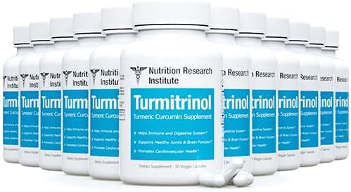 Turmitrinol - Turmeric Curcumin Supplement - 12 Bottles - 360 Capsules - Official Turmitrinol