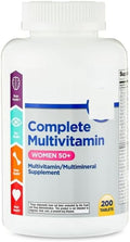 SEDLAV Complete Multivitamin/Multimineral Supplement Tablets Women 50+ 200 Count Compare to Silver Women 50+ Sticker