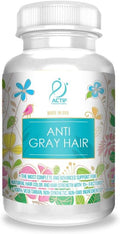 ACTIF Anti-Gray Hair Mega Support for Women with 15+ Advanced Hair Factors Catalase Biotin PABA Non-GMO Made in USA 90 Count