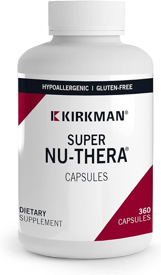 Kirkman - Super Nu-Thera - 360 Capsules - Comprehensive Multivitamin - with Vitamin B6 &amp Magnesium - Hypoallergenic