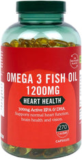 H and B Omega 3 Fish Oil 1200mg 270 softgels
