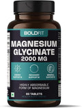 Magnesium Glycinate Supplement High Absorption Magnesium Supplements 2000mg Per Serving for Bone &amp Muscle Health (60 Veg Tablets)