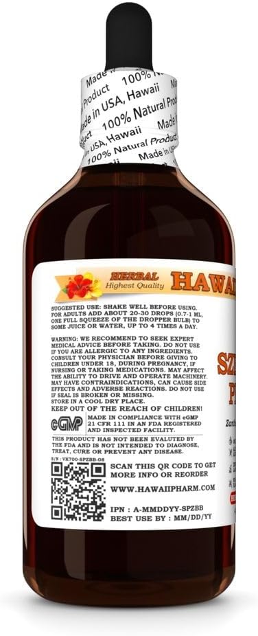 Szechuan Pepper (Zanthoxylum Bungeanum) Dry Berry Husk Tincture All Natural Vegan Pure Liquid Extract - 4 fl.oz