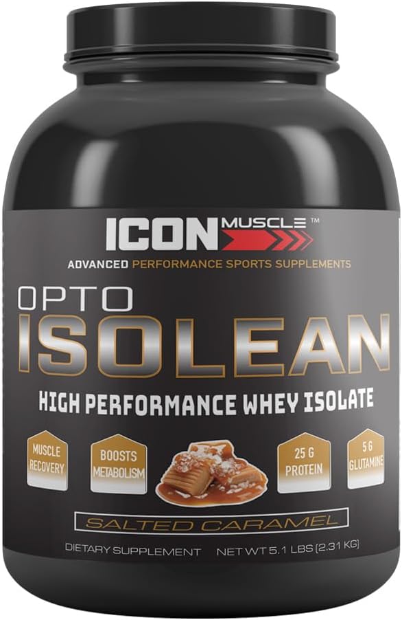 Isolean Whey Protein Powder Salted Caramel 5 Pound
