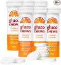 Glucochews Orange Glucose Tablets – 60 Tablets (10 per Tube 6 Pocket-Sized Tubes) – 3.8g Fast-Acting Glucose Each – Boosts Energy &amp Blood Sugar – Gluten-Free Fat-Free Caffeine-Free