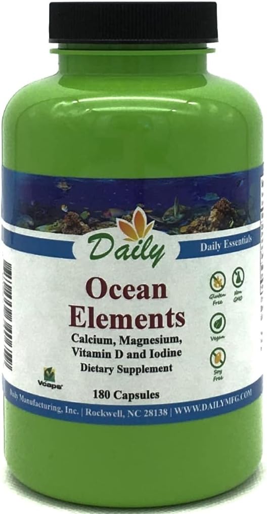 Daily Manufacturing Ocean Elements™ (Calcium &amp Magnesium Iodine &amp Vitamin D3)