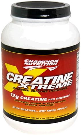 Champion Nutrition Creatine Xtreme Enhanced Creatine Transport Powder Lemonade 64-Ounce Plastic Jar