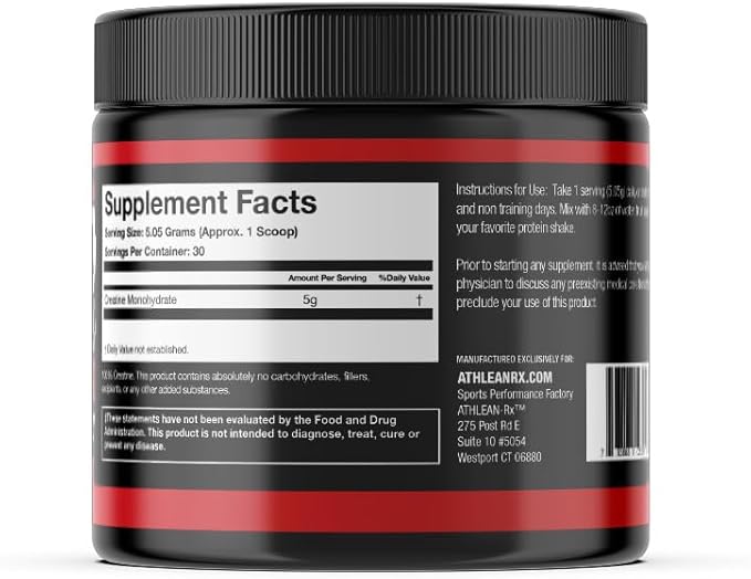 X-CREATINE Pure Micronized Creatine Monohydrate Powder - Supports Muscle Strength Power and Recovery - Gluten-Free Non-GMO Performance Enhancing Supplement (30 Servings)