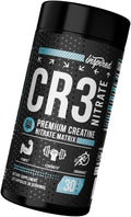 Inspired Nutraceuticals CR3 Creatine Capsules - Advanced Creatine Pills with Nitrates for Zero Bloat Muscle Volume &amp Recovery Support - 30 Servings (120 caps)
