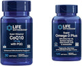 Life Extension Super Ubiquinol CoQ10 with PQQ CoQ10 PQQ &amp Super Omega-3 Plus EPA/DHA Fish Oil Sesame Lignans