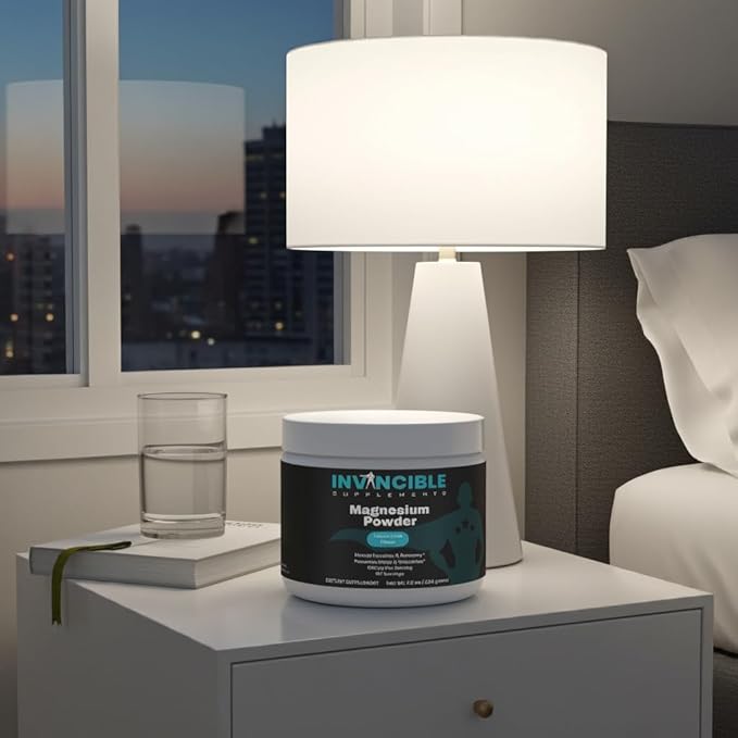 Magnesium Citrate Powder Lemon Lime | 350mg Per Serving | Sleep Support Muscle Recovery Highly Bioavailable with Aquamin | Non-GMO Sugar-Free 60 Servings