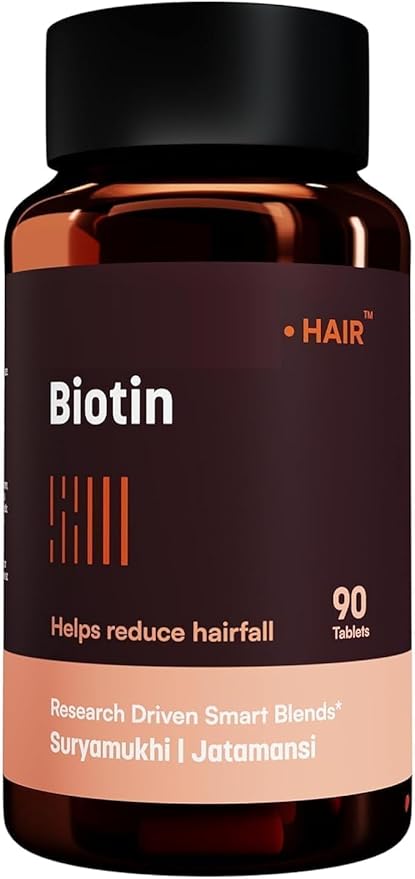 SS Biotin (90 Tablets) Supplement for Hair Growth | Strong Hair and Glowing Skin Fights Nail Brittleness