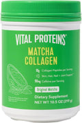 Vital Proteins Matcha Collagen Peptides Powder Supplement Matcha Green Tea Powder 10.5 oz Original Flavored