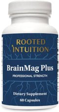 Brain Mag Plus - Magnesium L-Threonate Methylcobalamin &amp Theacrine for Clear Focus Mental Energy &amp Motivation | Non-Habit Forming Stimulant-Free | 60 Capsules