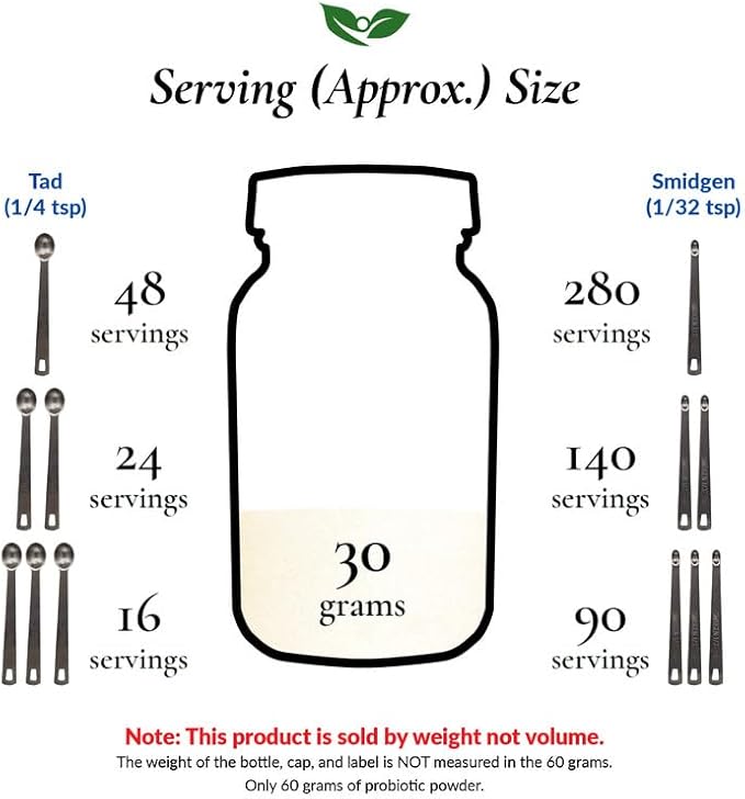 Lactobacillus Reuteri Probiotic Powder 75 Billion cfu's | Made in USA | No Additives | Direct from Manufacturer | No Third-Party Storage | Digestive &amp Immune Support | L. Reuteri | 30 Grams (1.05