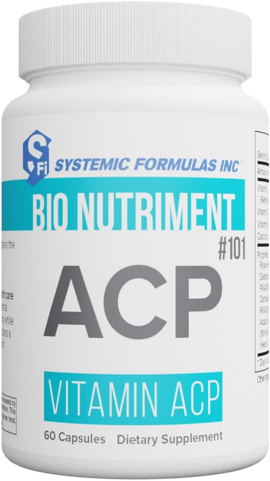 Systemic Formulas Bio Nutriment #101 Vitamin ACP 60 Capsules. Collagen Support Winter Support Immune Support.