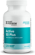 Nutri Supreme Active 50 Plus CoQ10 Lutein ALA and Turmeric Advanced Formula for Healthy Aging and Vitality 120 Vegetable Capsules