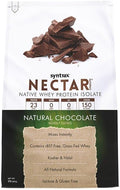 Syntrax Nectar Naturals All Natural Whey Protein Isolate Smooth &amp Creamy Natural Chocolate 2 lbs.