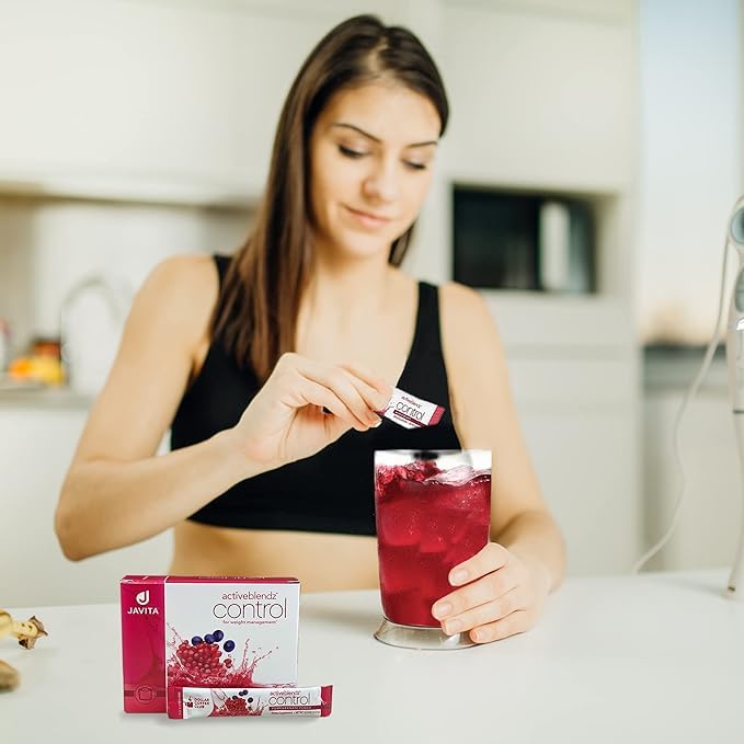 ActiveBlendz Control Instant Herbal &amp Fruit Drink – Refreshing Botanical Formula with Acai Pomegranate – Supports Daily Balance &amp Craving Control – Convenient Wellness Beverage Mix by Javita