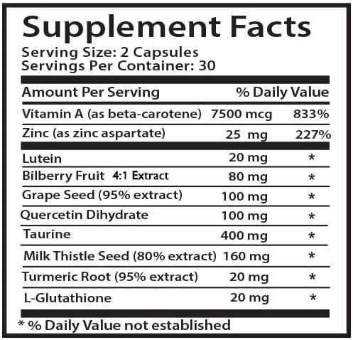 Detail view - EYE VISION SUPPLEMENT - Clarity boost Clearer scenes Vision power Focus enhancer Sharp perception Visual clarity Better focus Focus sharp Vision strength 2 Bottle 120 Capsules