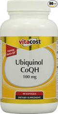 Vitacost Ubiquinol CoQH Featuring Kaneka QH - 100 mg - 90 Softgels