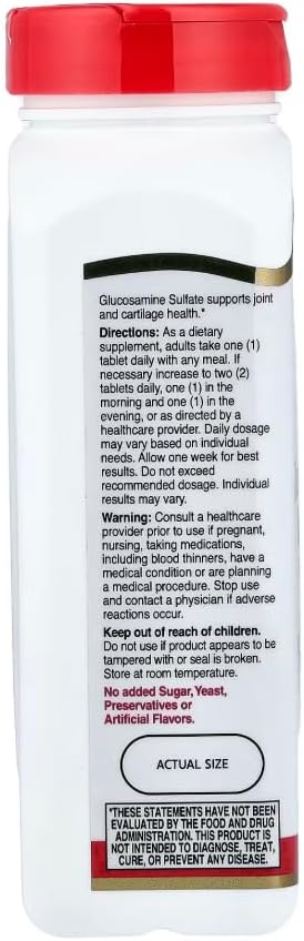 21st Century Glucosamine Relief 1000 mg - 120 Coated Tablets Pack of 6